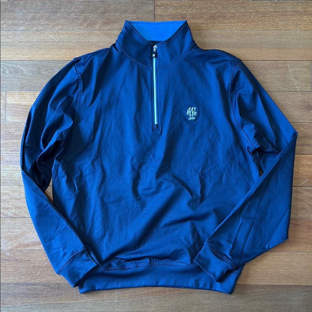 Blue FootJoy Quarter-Zip Pullover